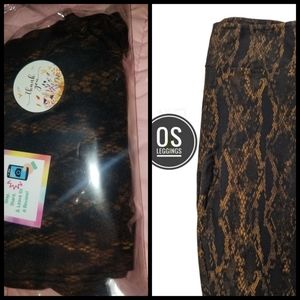 New in package OS snakeprint lularoe leggings
